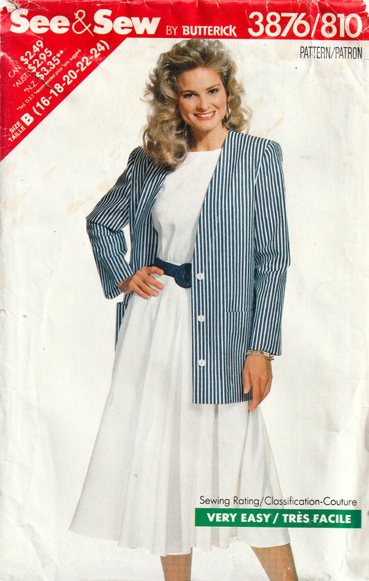 Butterick See &amp; Sew 3876
