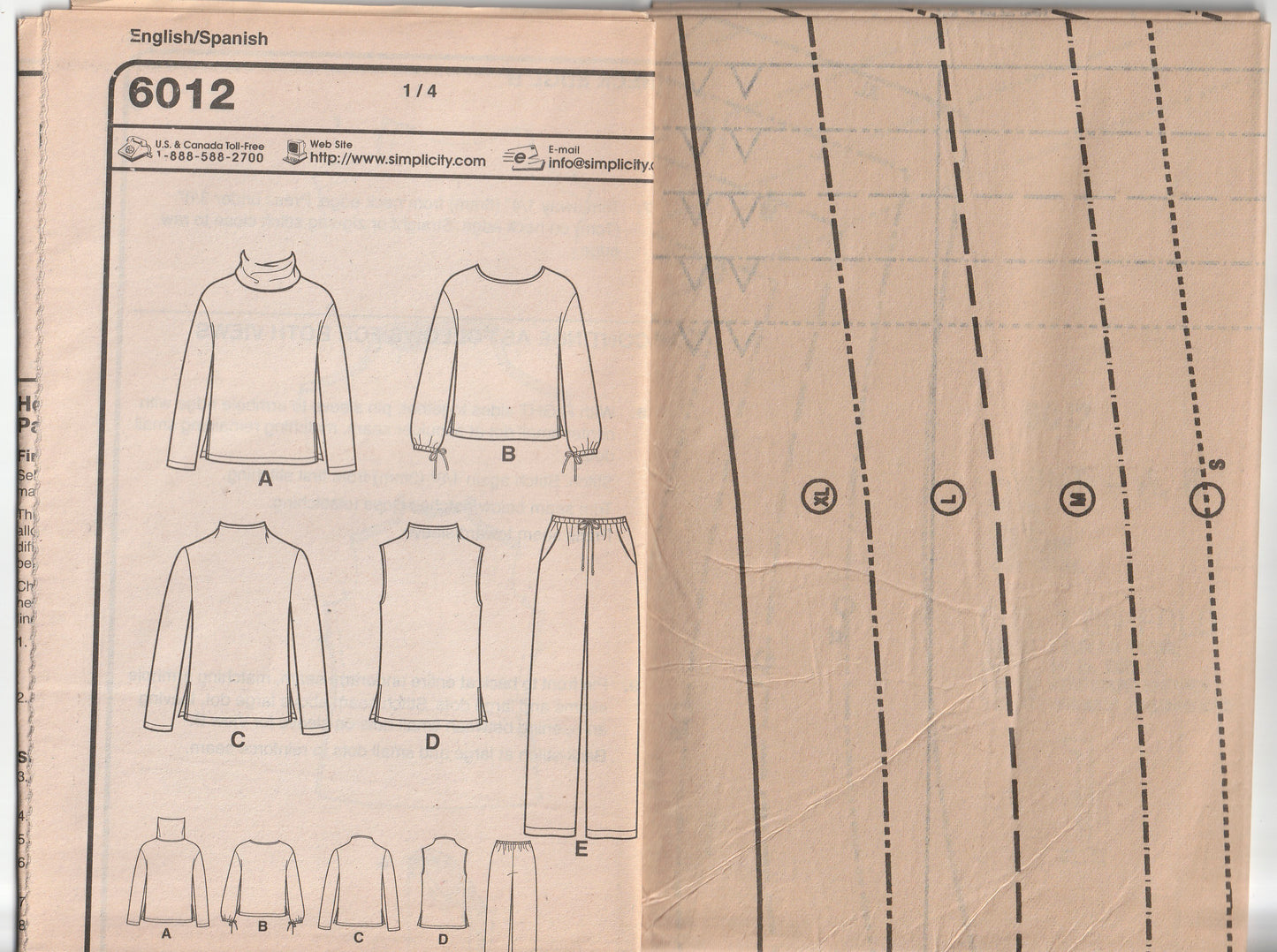 New Look 6012 Womens Stretch Knit Separates Wardrobe Out Of Print Paper Sewing Pattern Size 6 - 24 UNCUT Factory Folded
