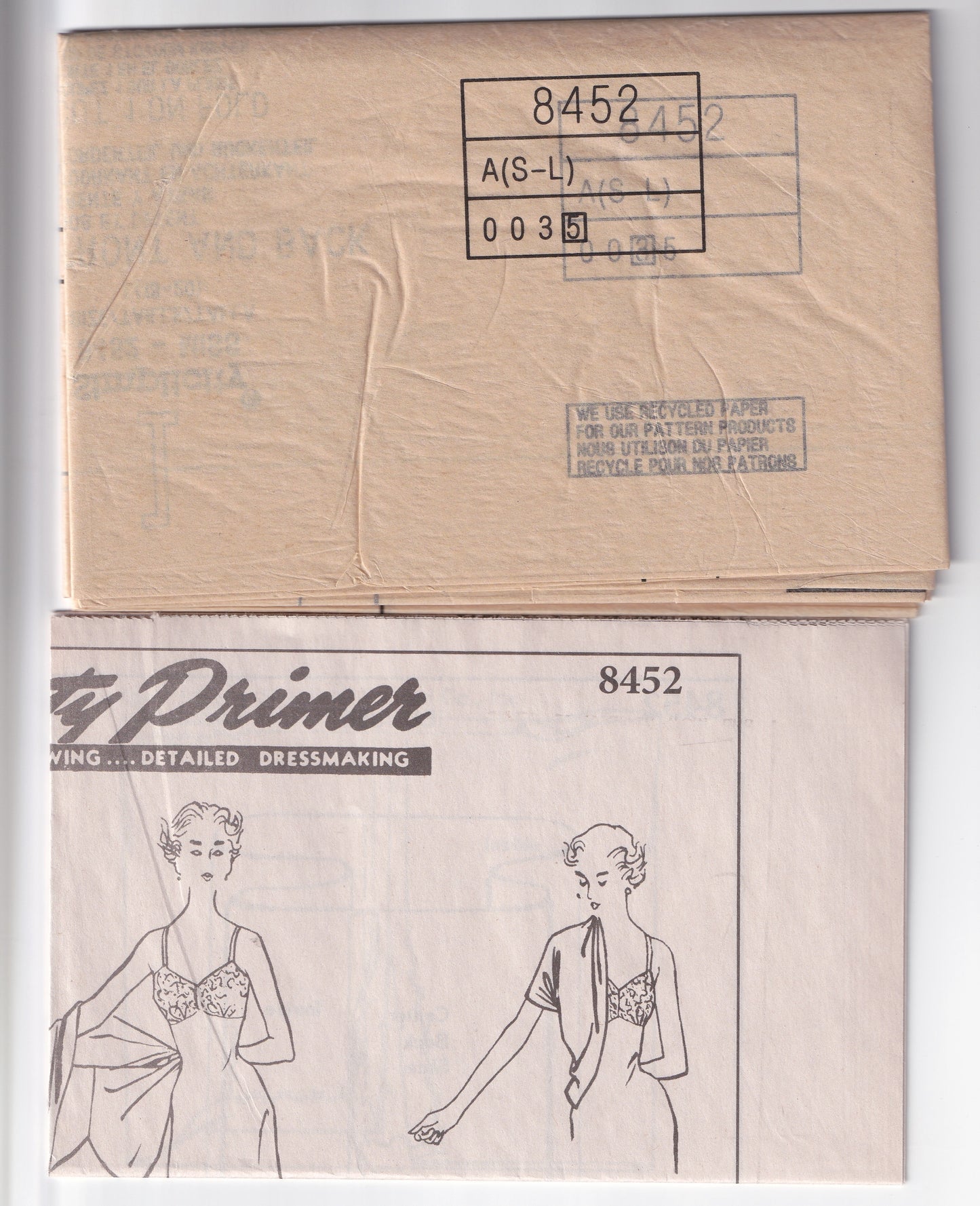 Simplicity 8452 Womens Reissued 1950s Knit Wrap Top Sewing Pattern Size 10 - 20 UNCUT Factory Folded