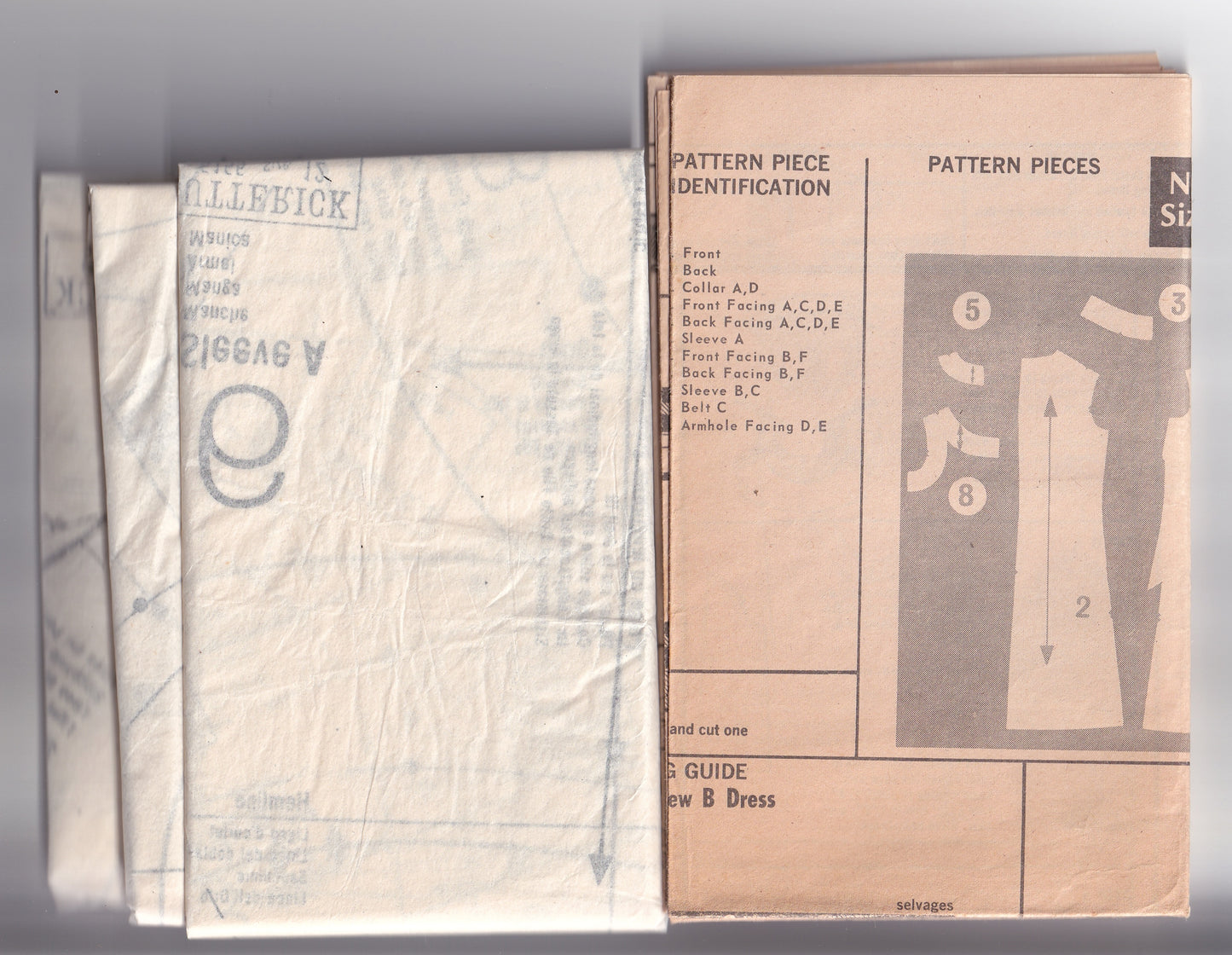 Butterick 5155 Womens Classic A Line Shift Dresses 1960s Vintage Paper Sewing Pattern Size 12 Bust 34 inches