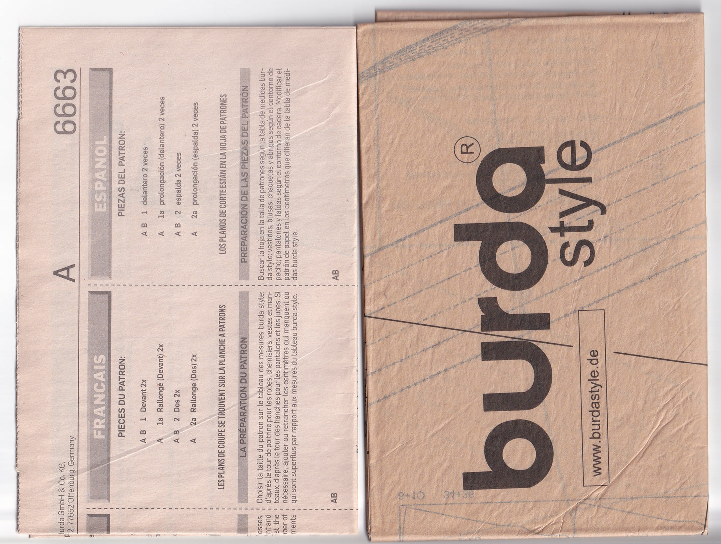 Burda Style 6663 Womens EASY Tie Shoulder Summer Tent Dress Out Of Print Sewing Pattern Sizes 8 - 18 UNCUT Factory Folded