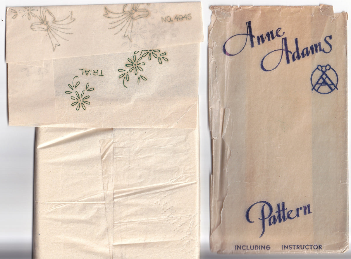 Anne Adams 4945 Womens Bra Slip 1940s Vintage Paper Sewing Pattern Bust 38 inches