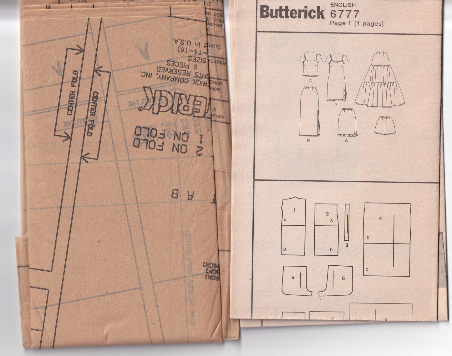 Butterick 6777 Womens Lingerie & Petticoats Out Of Print Paper Sewing Pattern Size 12 - 16  UNCUT Factory Folded