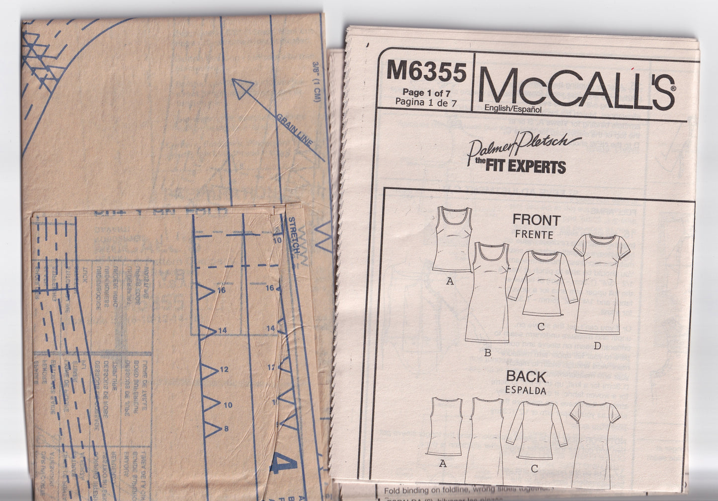 McCall's 6355 Womens Palmer Pletsch Classic Top & Sheath Dress Out Of Print Sewing Pattern Sizes 8 - 16 UNCUT Factory Folded