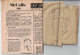 McCall's 7901 Womens Half Size Flared or Pencil Skirt 1960s Vintage Sewing Pattern Waist 29 Inches