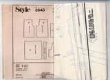 Style 3843 Womens Culottes Shorts & Skirt 1980s Vintage Sewing Pattern 12 - 16 UNCUT Factory Folded