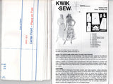 Kwik Sew 2253 Womens Pullover Top & Skirt 1990s Vintage Sewing Pattern Size XS - XL UNCUT Factory Folded