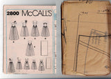 McCall's 2800 Womens Strapless Bodice Evening/Prom/Full Skirt Gown & Stole 1980s Vintage Sewing Pattern Size 8 - 12 UNCUT Factory Folded