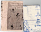 Simplicity 5083 Womens Yoked Nightgown & Bed Jacket 1970s Vintage Sewing Pattern MEDIUM 12 - 14