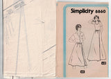 Simplicity 8860 Womens Jiffy Wrap Skirt & Maxi 1970s Vintage Sewing Pattern SMALL 10 - 12  or LARGE 18 - 20 UNCUT Factory Folded