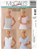 McCall's 2818 Palmer Pletsch Womens Classic Princess Tops Out Of Print Sewing Pattern Size 8-12 UNCUT Factory Folded