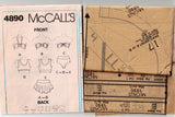 McCall's 4890 Womens Stretch Bikini Swimsuits 1990s Vintage Sewing Pattern Size 12 Bust 34 Inches