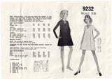 Mail Order 9232 Maternity Princess Dress 1970s Vintage Sewing Pattern Bust 38 inches UNUSED Factory Folded