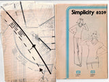 Simplicity 8239 Womens JIFFY Stretch Cowl Neck Tops 1970s Vintage Sewing Pattern size SMALL 10-12 UNCUT Factory Folded