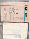 Style 4252 Womens Midriff Top Skirt & Pants 1970s Vintage Sewing Pattern Size 12 Bust 34 Inches
