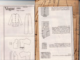 Vogue Attitudes 2093 ISAAC MIZRAHI Womens Lined Jacket & Pants 1990s Vintage Sewing Pattern Sizes 20 - 24 UNCUT Factory Folded