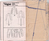 Vogue V8933 EASY Womens Lined Asymmetric Coat Out Of Print Sewing Pattern Size 8 - 16 UNCUT Factory Folded