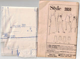 Style 2850 Womens Skirts in 4 Lengths Mini Maxi Midi 1970s Vintage Sewing Pattern Size 16 Waist 29 inches