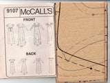 McCall's 9107 Womens Evening Elegance Empire Waisted Evening Dress 1990s Vintage Sewing Pattern Size 12 - 16 UNCUT Factory Folded