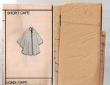 Very Easy Vogue 8440 Womens Cape in 2 Lengths 1980s Vintage Sewing Pattern Size 12 - 14 UNCUT Factory Folded