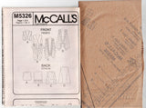 McCall's M5326 Womens Lined & Unlined Draped Vests Out Of Print Sewing Pattern Sizes 6 - 14 UNCUT Factory Folded