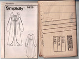 Simplicity 9128 BEGOTTEN Womens Boned Bodice Wedding Medieval Bell Sleeved Gown Out Of Print Sewing Pattern Sizes 12 - 18 UNCUT Factory Folded