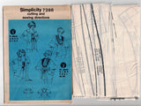 Simplicity 7288 Womens Boho Hippie Blouses 1970s Vintage Sewing Pattern Size 12 Bust 34 inches UNCUT Factory Folded