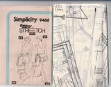 Simplicity 9466 Womens Stretch Pullover Tops 1980s Vintage Sewing Pattern Size 8 - 12 UNCUT Factory Folded