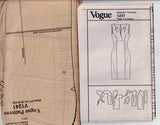 Vogue American Designer 1241 KAY UNGER Womens Lined Sheath Dress with Ruched Bodice Out Of Print Sewing Pattern Size 16 - 22 UNCUT Factory Folded