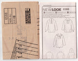 New Look 6588 UNISEX Mens Womens Fleece Pullover Sweatshirt or Hoodie Sewing Pattern Sizes XS - XL UNCUT Factory Folded