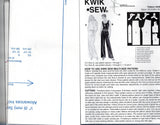 Kwik Sew 3229 Womens Stretch Knit Jumpsuit Out Of Print Sewing Pattern Size XS - XL UNCUT Factory Folded