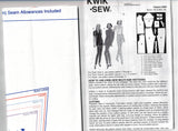Kwik Sew 2556 Womens Stretch Tunic Tops & Pants 1990s Vintage Sewing Pattern Size XS - XL UNCUT Factory Folded