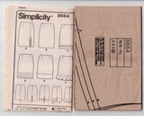 Simplicity 8664 Womens Slim Skirt with Flounce & Overlay Options 1990s Vintage Sewing Pattern Size 10 - 14 UNCUT Factory Folded