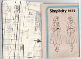 Simplicity 8672 Womens Pullover Dress & Vest 1970s Vintage Sewing Pattern Size 8 Bust 31.5 inches UNCUT Factory Folded