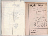 Style 3828 Womens Retro Pullover Tops 1980s Vintage Sewing Pattern Size 8 - 12 UNCUT Factory Folded