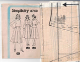 Simplicity 8750 Womens Classic Box Pleated Skirts in 3 Styles 1970s Vintage Sewing Pattern Size 12 or 14 UNCUT Factory Folded