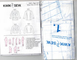 Kwik Sew 4071 Womens Stretch Jackets Out Of Print Sewing Pattern Size XS - XL UNCUT Factory Folded
