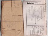 Butterick 4943 Womens EASY Lined Funnel Neck Winter Coat Out Of Print Sewing Pattern Size 18W - 24W UNCUT Factory Folded