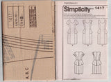 Simplicity 1417 AMAZING FIT Womens Fitted Princess Peplum Dress Out Of Print Sewing Pattern Size 10 - 18 UNCUT Factory Folded