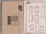 New Look 6628 Womens Wrap Skirt Knit Top & Blouse Out Of Print Sewing Pattern Size 8 - 18 UNCUT Factory Folded