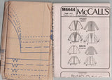 McCall's M6644 Womens PLUS SIZE Reversible Quilted Jackets Out Of Print Sewing Pattern Size 18W - 24W UNCUT Factory Folded