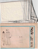 Style 1978 Womens Bias Cut Tent Dress with Tied Shoulders 1970s Vintage Sewing Pattern Size 10 - 16