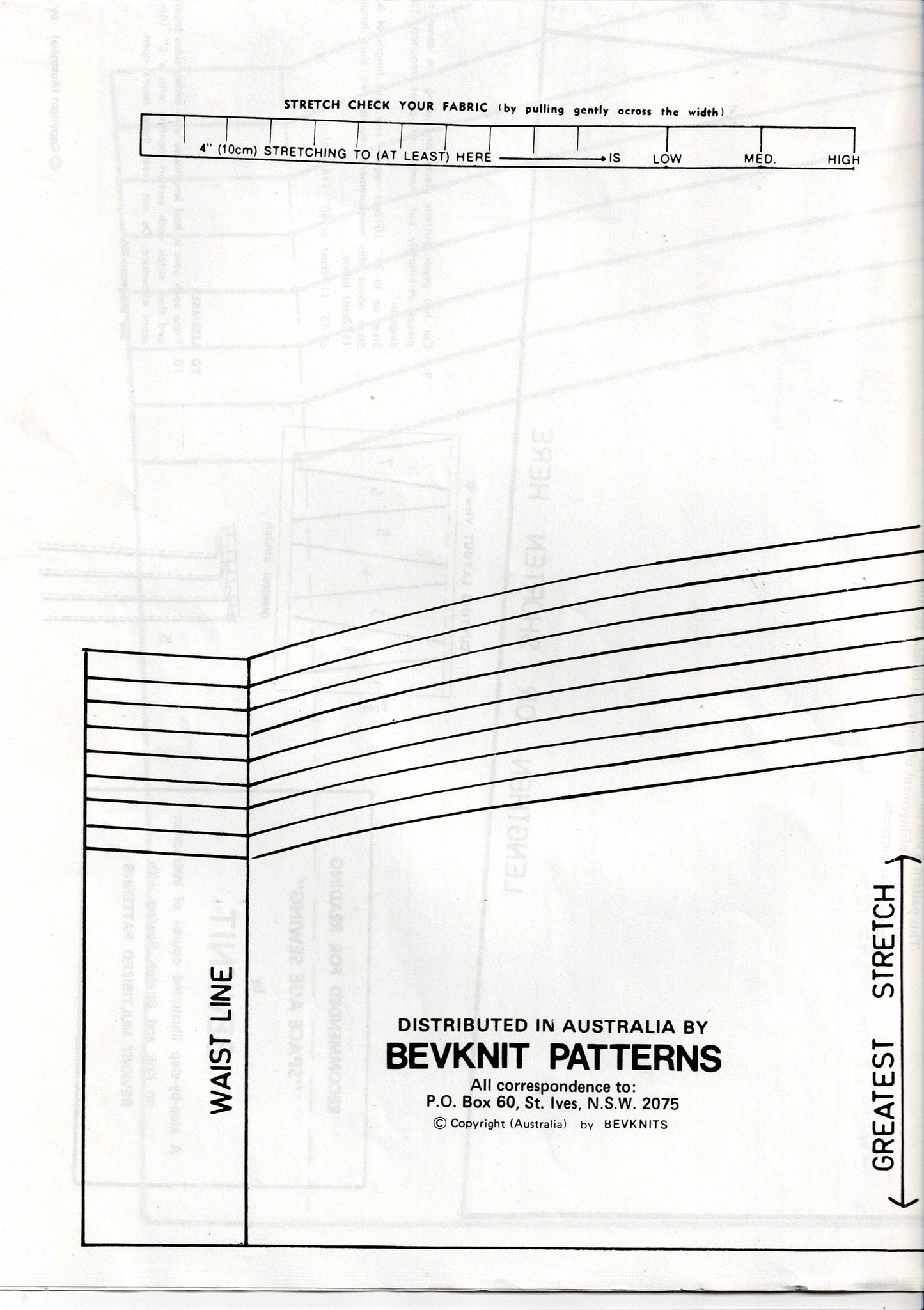 Bevknits 7002 Womens Stretch Skirts 1970s Vintage Sewing Pattern Size 8 - 24 UNCUT Factory Folded