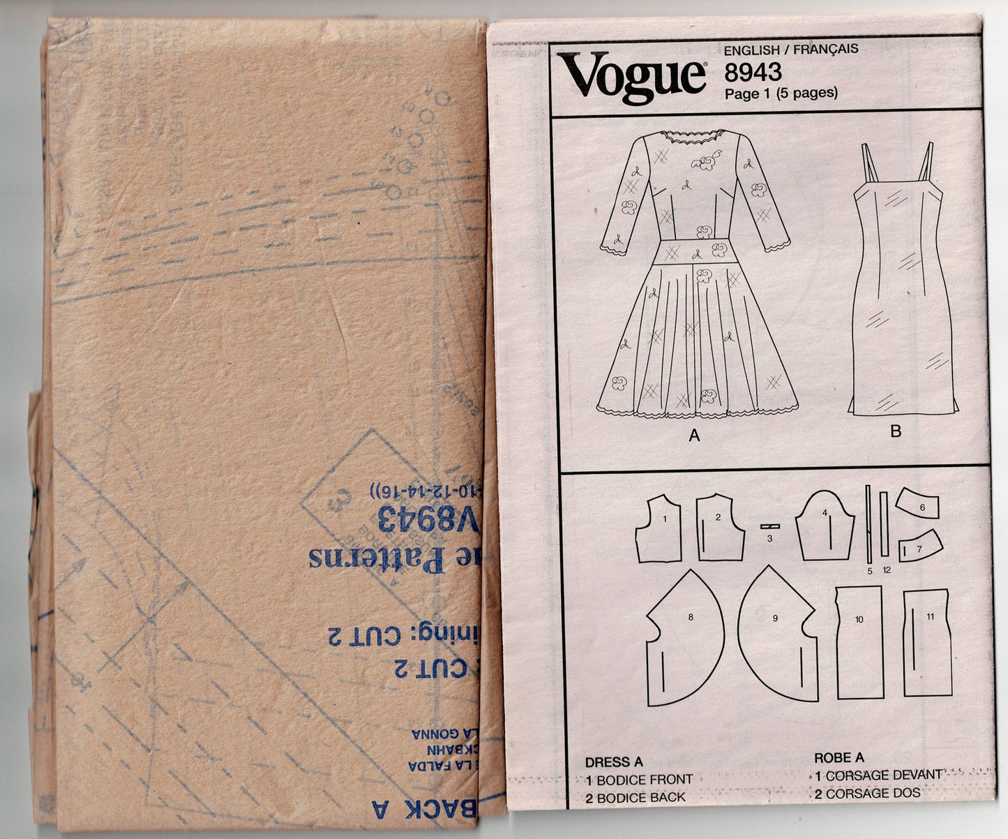 Vogue American Designer 8943 Claire Shaeffer's CUSTOM COUTURE Womens Blazer Style Tailored Jacket Out Of Print Sewing Pattern Size 8 - 16 UNCUT Factory Folded