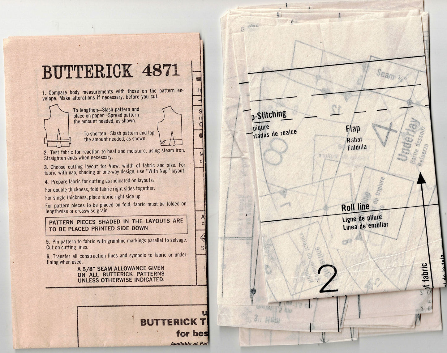 Butterick Boutique 4871 Womens Tailored Coatdress 1960s Vintage Sewing Pattern Size 12 Bust 34 inches