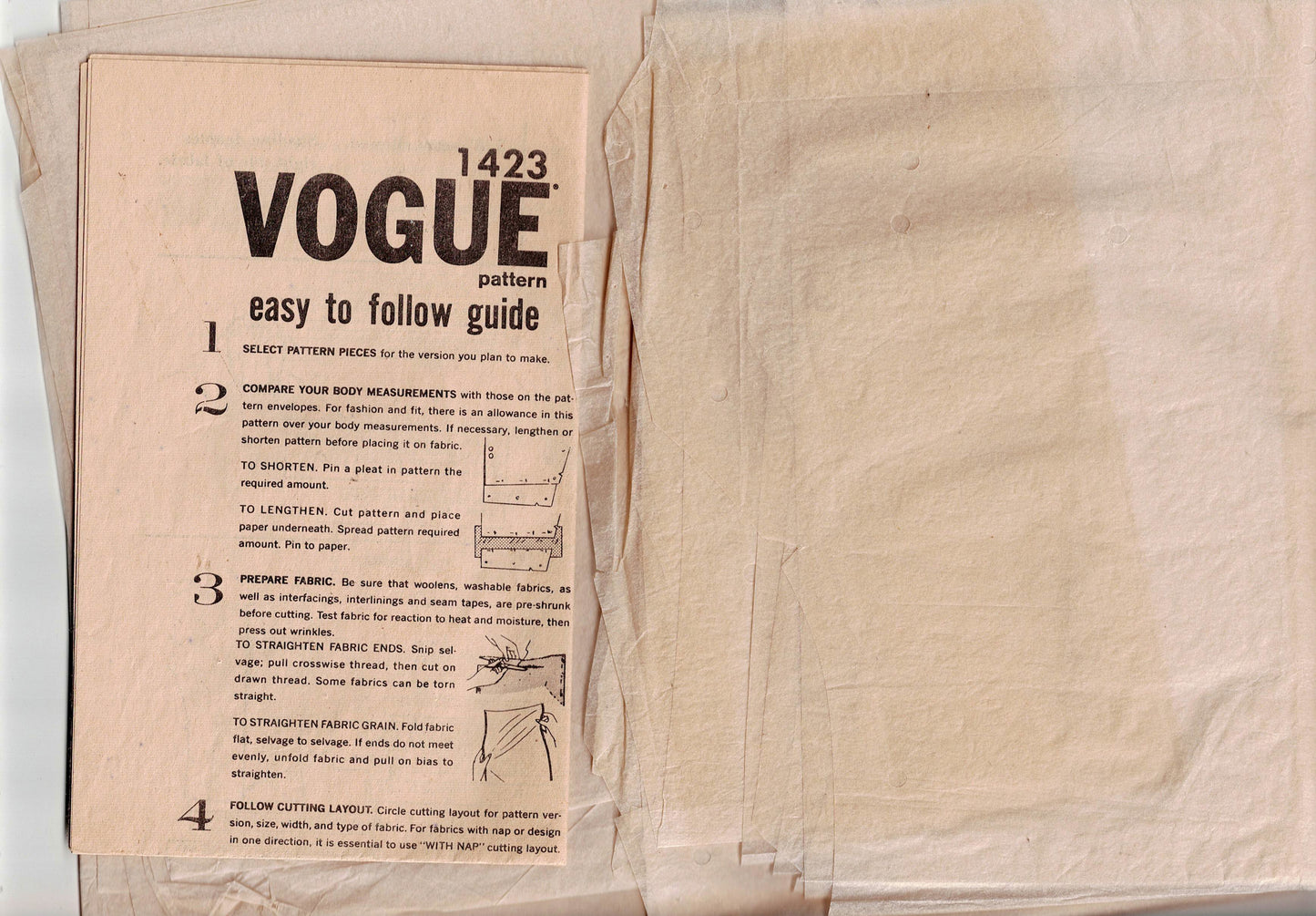 Vogue Couturier Design 1423 JO MATTLI Womens Shaped Jacket & Slim Skirt SUIT 1960s Vintage Sewing Pattern Size 14 Bust 34 Inches