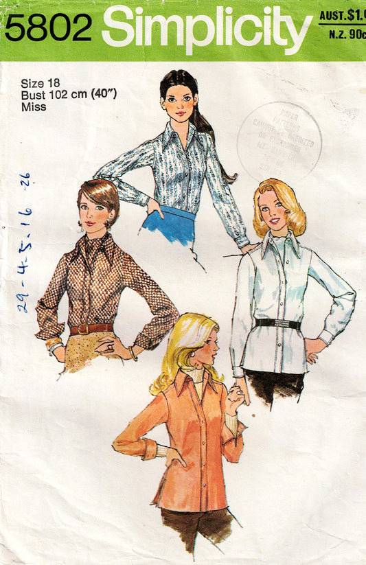 Simplicity 5802