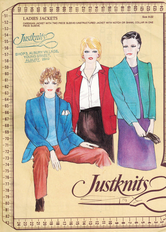 Justknits Womens Stretch Knit Jackets