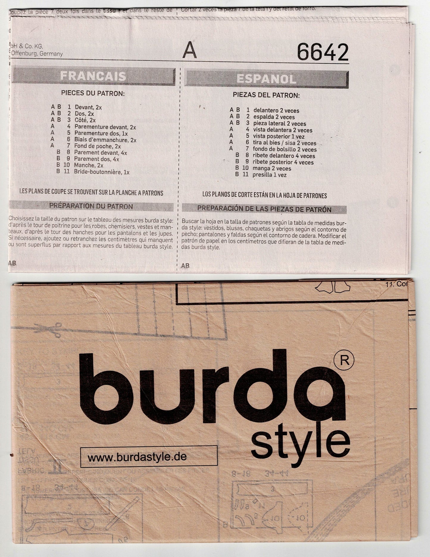 Burda Style 6642 Womens Side Panelled Shift Dress with Optional Zip Front Out Of Print Sewing Pattern Sizes 8 - 18 UNCUT Factory Folded