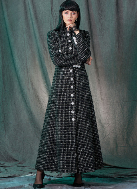 Vogue 1926 Womens Fit & Flared Coat or Jacket Paper Sewing Pattern Size 18 - 26 UNCUT Factory Folded